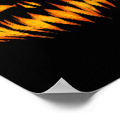 Poster Halloween à la tête de Citrouille sculpté de Jack- (Coin)