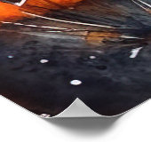 Poster Halloween Affenpinscher avec la peur Citrouille (Coin)