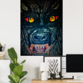 POSTER HALLOWEEN ALIMENTATION WEREWOLF (Bureau à domicile)