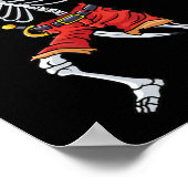 Poster Halloween amusant pour les garçons hommes avec squ (Coin)