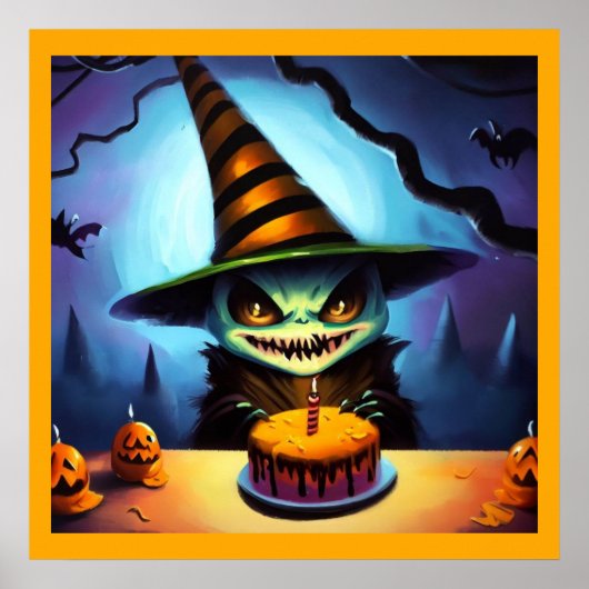 Poster Halloween - Anniversaire 1 (Devant)