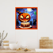 Poster Halloween - Anniversaire 3 (Cuisine)