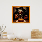 Poster Halloween - Anniversaire 5 (Cuisine)