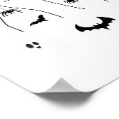 Poster Halloween Asl Langue des signes main Fierté Sourde (Coin)