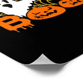 Poster Halloween avec Peekaboo Citrouille (Coin)