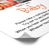 Poster Halloween Baby Shower Don't Say Baby Sign (Coin)