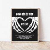 Poster Halloween Baby shower Quelle est la taille de son 