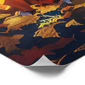 Poster Halloween Basset Hound Éffrayant (Coin)