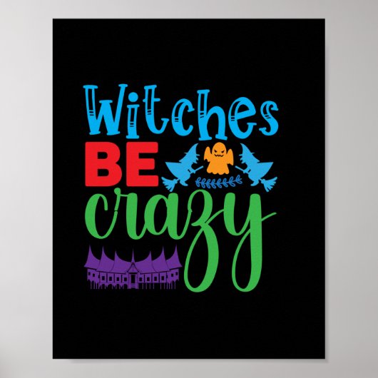 Poster Halloween Be Crazy (Devant)