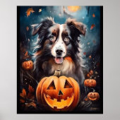 Poster Halloween Berger Australien Avec La Peur Citrouill (Devant)