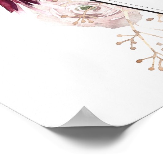 Poster Halloween Bienvenue à notre signature Mariage (Coin)