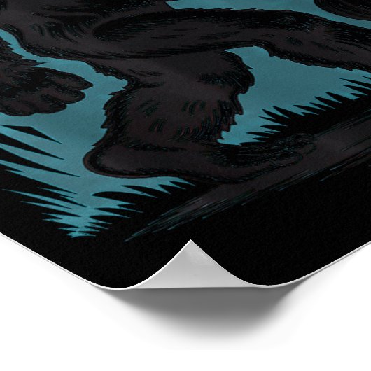 Poster Halloween Bigfoot Pumpkin (Coin)