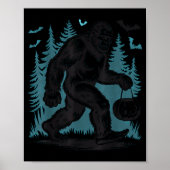 Poster Halloween Bigfoot Pumpkin (Devant)