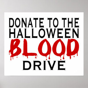 Poster Halloween Blood Drive