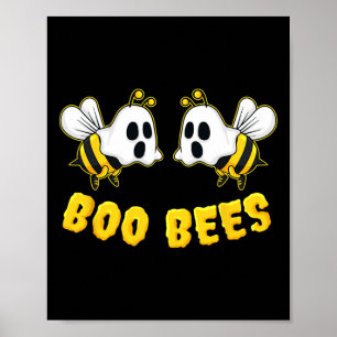 Poster Halloween Boes Bees jumelles Couples amusants