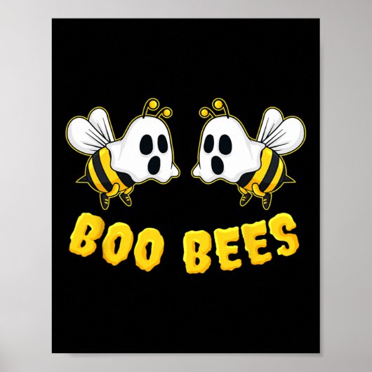 Poster Halloween Boes Bees jumelles Couples amusants (Devant)