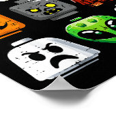 Poster Halloween Brick Pumpkin Ghost Heads Costume Boys K (Coin)