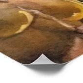 Poster Halloween Brittany Spaniel avec citrouilles effray (Coin)