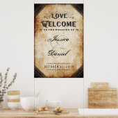 Poster Halloween Brown gothique 24x36 Bienvenue au Mariag (Cuisine)