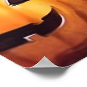 Poster Halloween Bulldog avec la peur Citrouille (Coin)