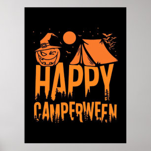 Poster Halloween Camper Nature