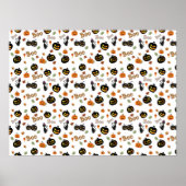 Poster Halloween Cat Boo (Devant)