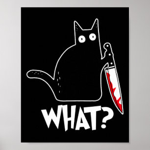 Poster Halloween Chat quel costume d'Halloween