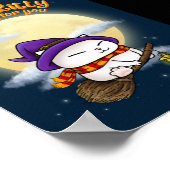 Poster Halloween Chat Witch Kitty (Coin)