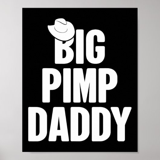 Poster Halloween Chemise Big Pimp Daddy Pimp Costume Part (Devant)