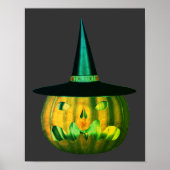 Poster Halloween Citrouille de Jack-o'-lantern effrayant (Devant)