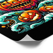 Poster Halloween citrouille du requin (Coin)