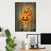 Poster Halloween Citrouille Ice Cream Cone (Bureau à domicile)