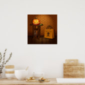Poster Halloween Citrouille Trick ou traitement (Cuisine)