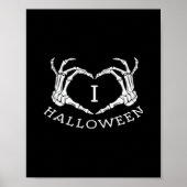 Poster Halloween! Classique - Skeleton Hands Heart (Devant)