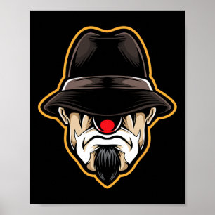 Poster Halloween Clown Cholo Gangster