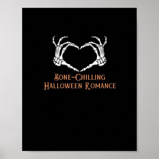 Poster Halloween Coeur hanté Skeletal Bone Chilling Cla (Devant)