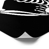 Poster Halloween crâne et squelette (Coin)