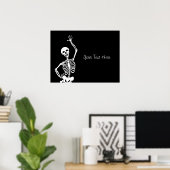 Poster Halloween crâne et squelette (Bureau à domicile)