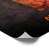 Poster Halloween Cute Ghost Tombstone Personnalisé (Coin)