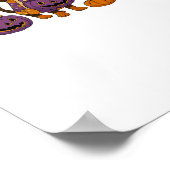 Poster Halloween Dachshund Chien Ghost (Coin)