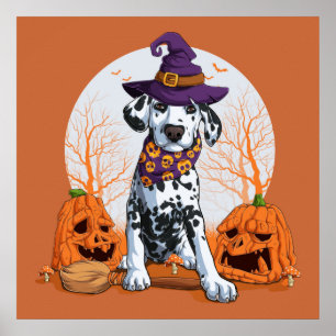 Poster Halloween Dalmatian