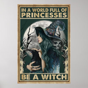 Poster Halloween Dans Un Monde Plein De Princesses Soyez 