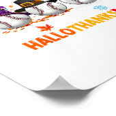 Poster halloween de baseball thansgiving noël hallotha (Coin)