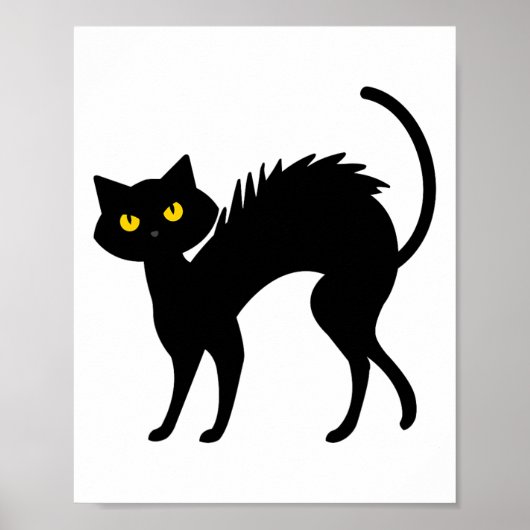 Poster Halloween de chats noirs - Chats noirs (Devant)