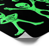 Poster Halloween de danse des aliens (Coin)