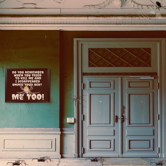 Poster Halloween de la vengeance d'une araignée