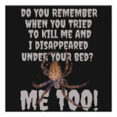 Poster Halloween de la vengeance d'une araignée (Devant)