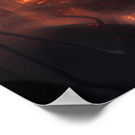 Poster Halloween de moissonneuse de minuit (Coin)