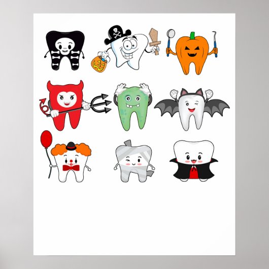 Poster halloween dentaire (Devant)