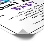 Poster Halloween "Don't Say Baby" jeu de Baby shower (Coin)